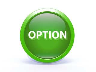 option circular icon on white background