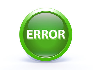 error circular icon on white background