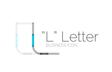 Minimal font or letter logo design