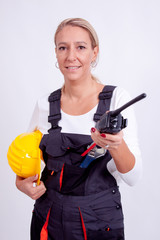 Female construction worker