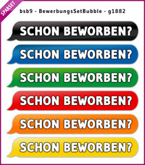 bsb9 BewerbungsSetBubble - Set SCHON BEWORBEN - g1882