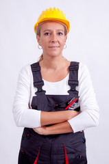 Female construction worker