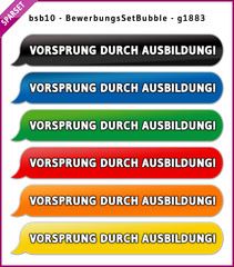 bsb10 BewerbungsSetBubble - Set VORSPRUNG DURCH AUSBILDUNG g1883