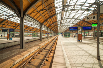 Naklejka premium wroclaw railway station