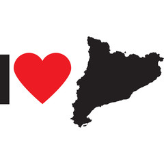 Fototapeta premium i love catalunya