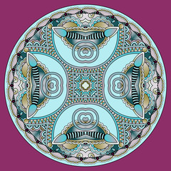 decorative design of circle dish template, round geometric patte