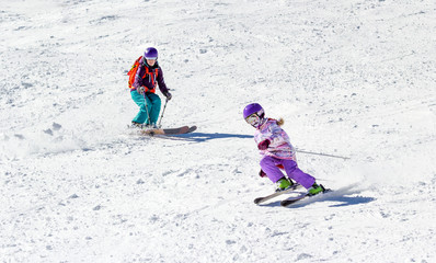 Little Girl on skis