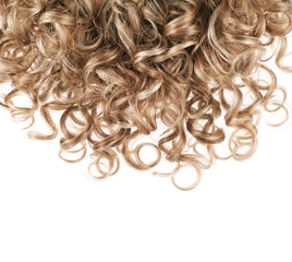 Hair fragment over the white