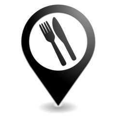 restauration sur symbole localisation noir