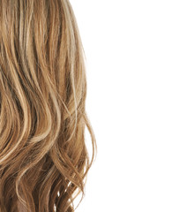 Obraz premium Hair fragment over the white