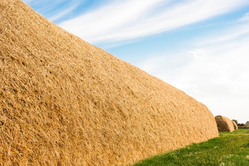 large stack of straw