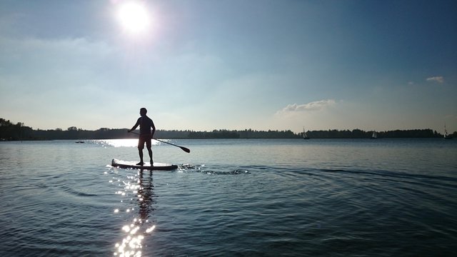 Stehpaddler see