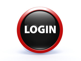 login circular icon on white background