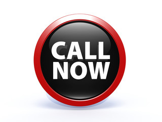 call now circular icon on white background