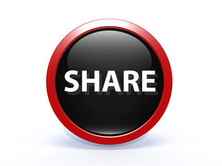 share circular icon on white background
