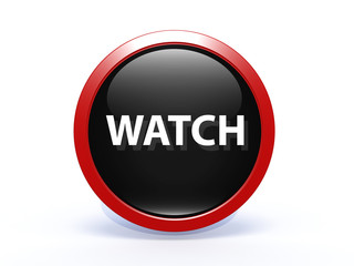 watch circular icon on white background