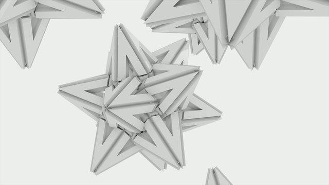 3D animation ANIMATED PAPER STAR