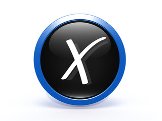 Obraz premium check circular icon on white background