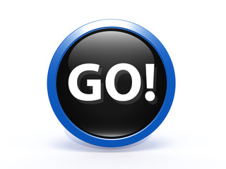 go circular icon on white background