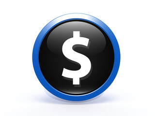 money circular icon on white background