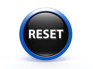reset circular icon on white background