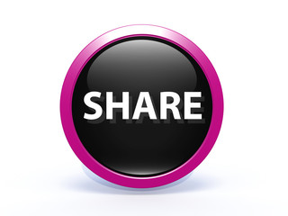 share circular icon on white background