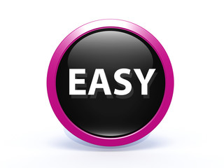 easy circular icon on white background