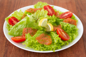 salad with fish