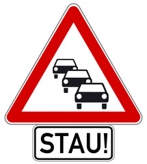 Stau Schild  #141009-svg09