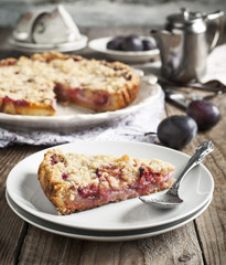 Plum Crumb Tart