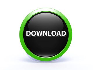 download circular icon on white background