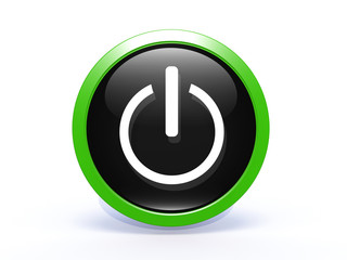 power circular icon on white background