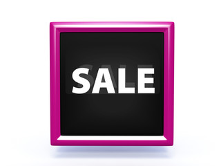 sale square icon on white background