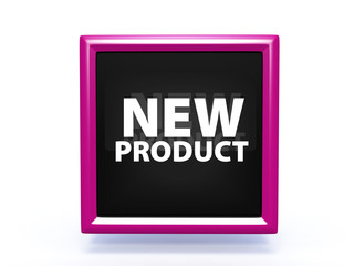 new product square icon on white background