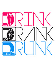 Drink Drank Drunk Evolution Logo
