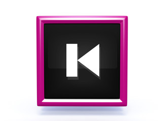 prev pointer icon on white background