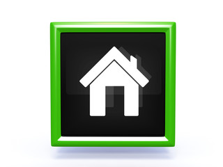 Fototapeta na wymiar home square icon on white background