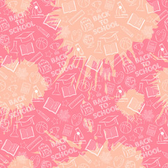 Pink school pattern