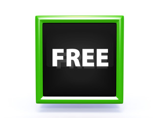 free square icon on white background