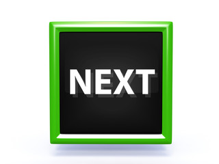 next pointer icon on white background