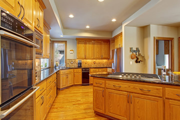 Kitchen interior in luxury house