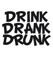 Obraz premium Drink Drank Drunk Comic Cartoon Design