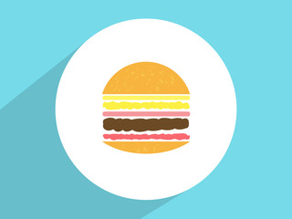 Hamburger  ,Flat design style