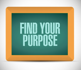 Fototapeta premium find your purpose sign illustration design