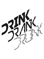 Cool Drink Drank Drunk Logo