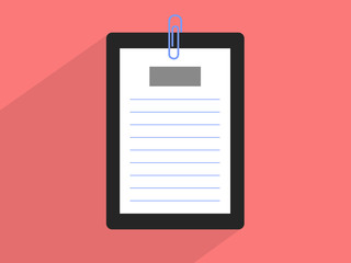 Medical report,Flat design style