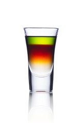 Colorful shot drink