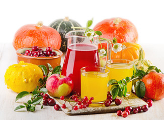 Autumn still life isolated on  white background