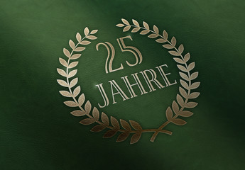 25 Jahre - Lorbeer - Leder