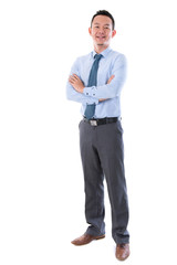 Middle aged Asian business man